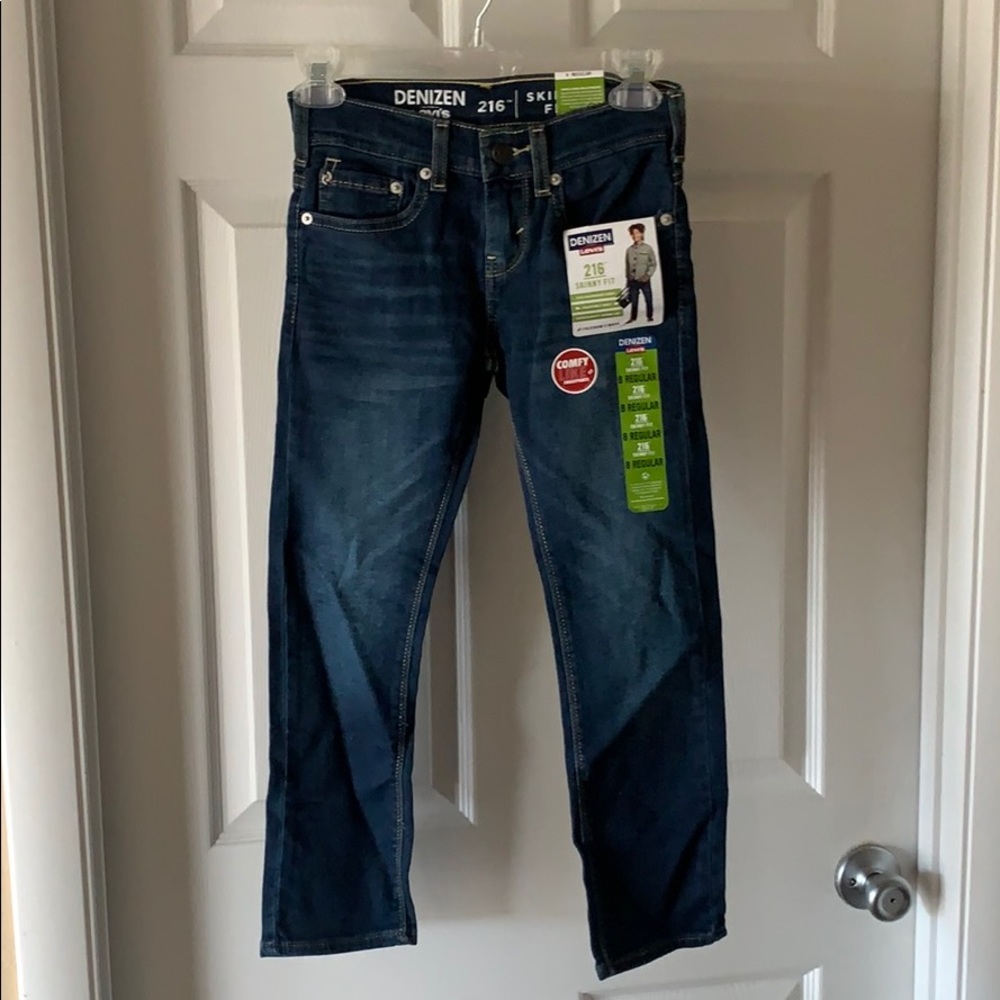 NWT Boys Levi Jeans 8 Regular 216 Skinny Fit